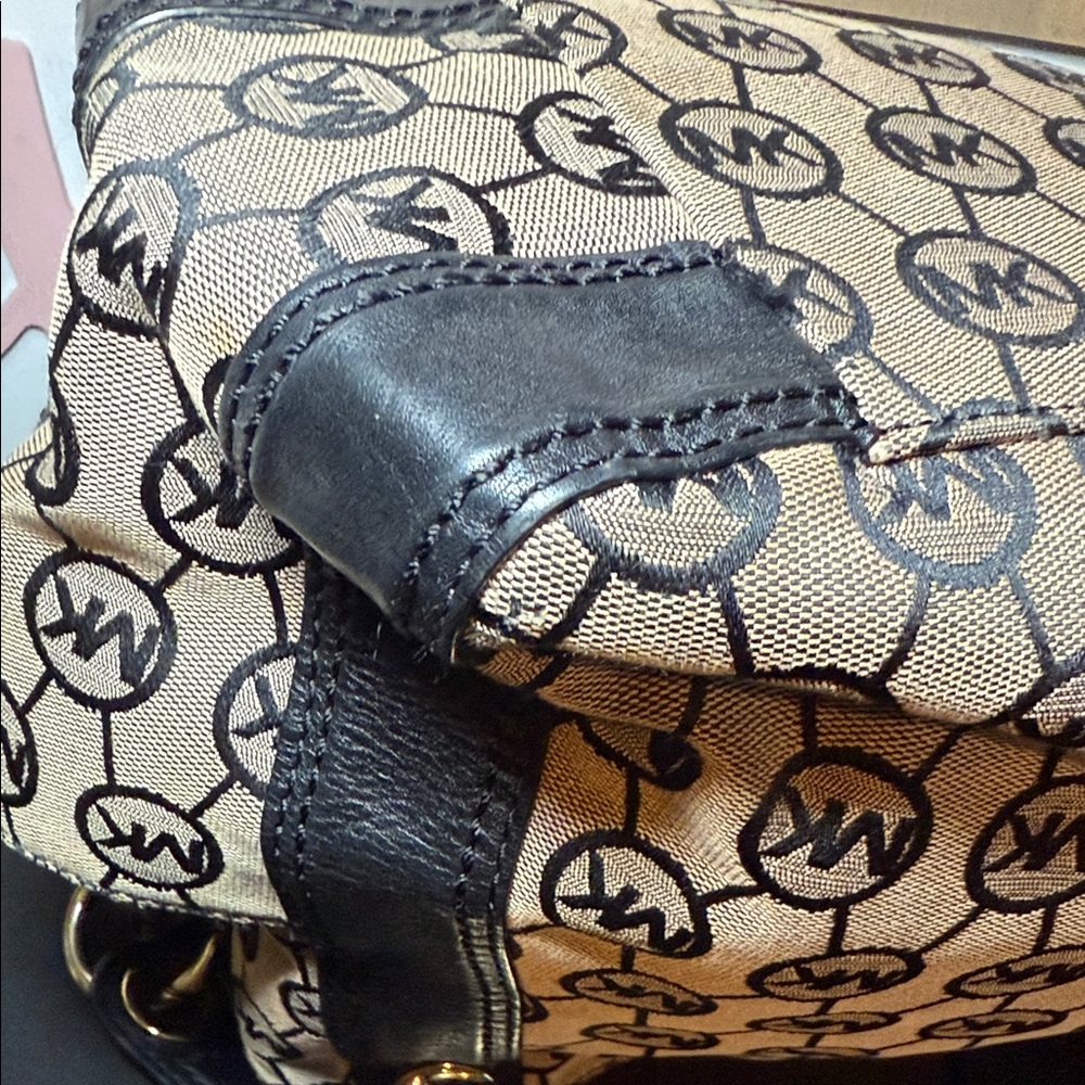 VINTAGE Y2K Michael Kors Ludlow Large Jacquard Signature Bag - Picture 12 of 14